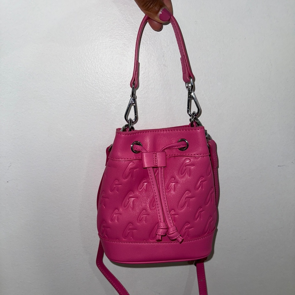 Glamaholic Lifestyle  pink mini bucket bag